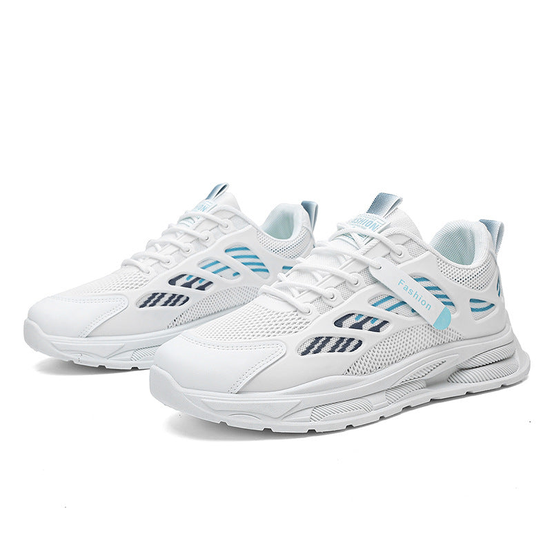 Summer men's new breathable mesh sports shoes men's trendy versatile thick sole casual running dad shoes trendy shoes