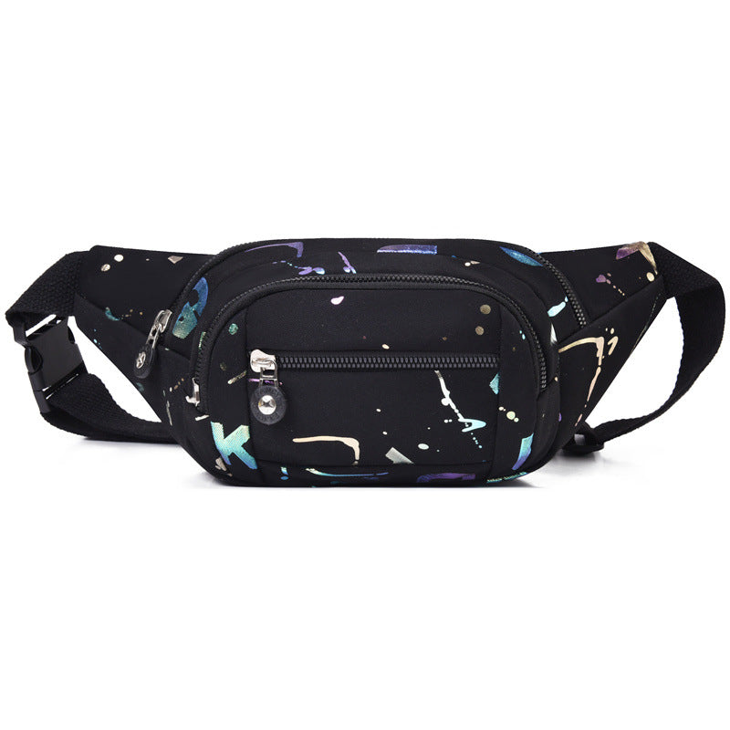 Fanny pack women's new fashion trend versatile shoulder bag light travel sports chest bag casual messenger small backpack