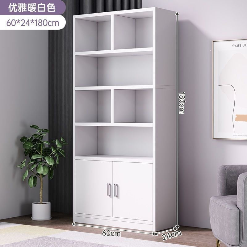 Bookshelf floor-standing storage rack living room for home wall-mounted storage cabinet storage cabinet office filing cabinet simple bookcase