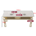 Widened 45cm marble nail table and chair set - special offer! economical single/double, light luxury, multi-functional, odorless, carbon steel with baked enamel finish