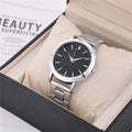New arrivalcouple watch luminous steel strap watch women's watch men's quartz watch men's watch manufacturer wholesale large dial