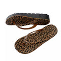Trendy leopard print flip-flops for women - summer fashion, korean style, ins-inspired, outdoor wear, thong sandals
