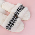2024 new arrival slippers wholesale winter rabbit fur cotton slippers floor cotton home indoor heattech parent-child confinement slippers