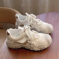 Women's sneakers: 2025 new spring/summer hot styles - chunky sole, versatile white sneakers, soft sole, lightweight running & casual shoes