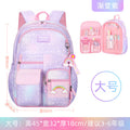 school bag kids school bag primary school student school ultra-light weight-reducing girl's three-piece backpack
