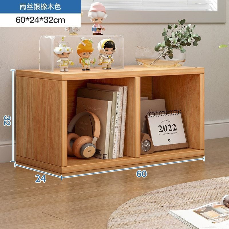 Balcony bay window storage cabinet storage rack cabinet storage cabinet plaid cabinet floor-standing single-layer low cabinet bookshelf for home bookcase