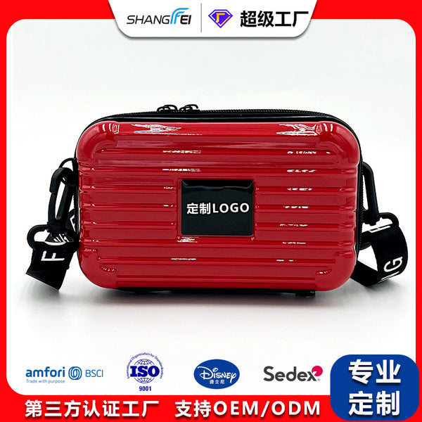 Manufacturer customized logoPC cosmetic bag printed pattern hand-held messenger shoulder bag mini aviation overnight storage bag
