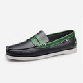 New arrival: men's casual leather boat shoes - slip-on, british style, versatile, low-cut, breathable driving shoes