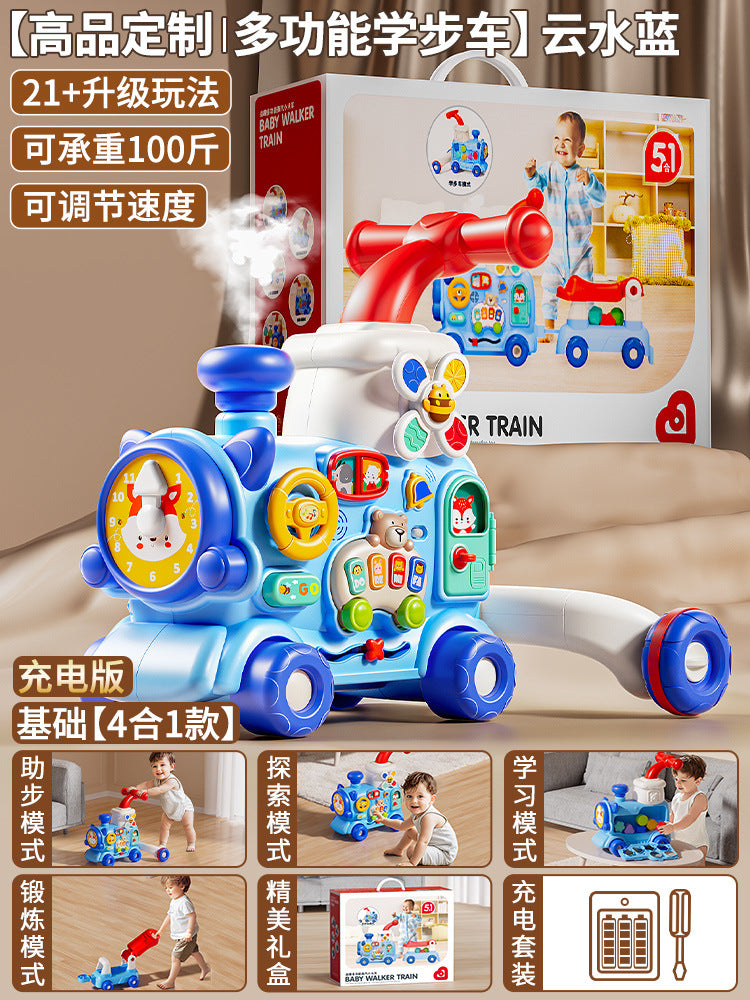 Baby walker multifunctional stroller 4-in-1 infant walker early education toy birthday gift