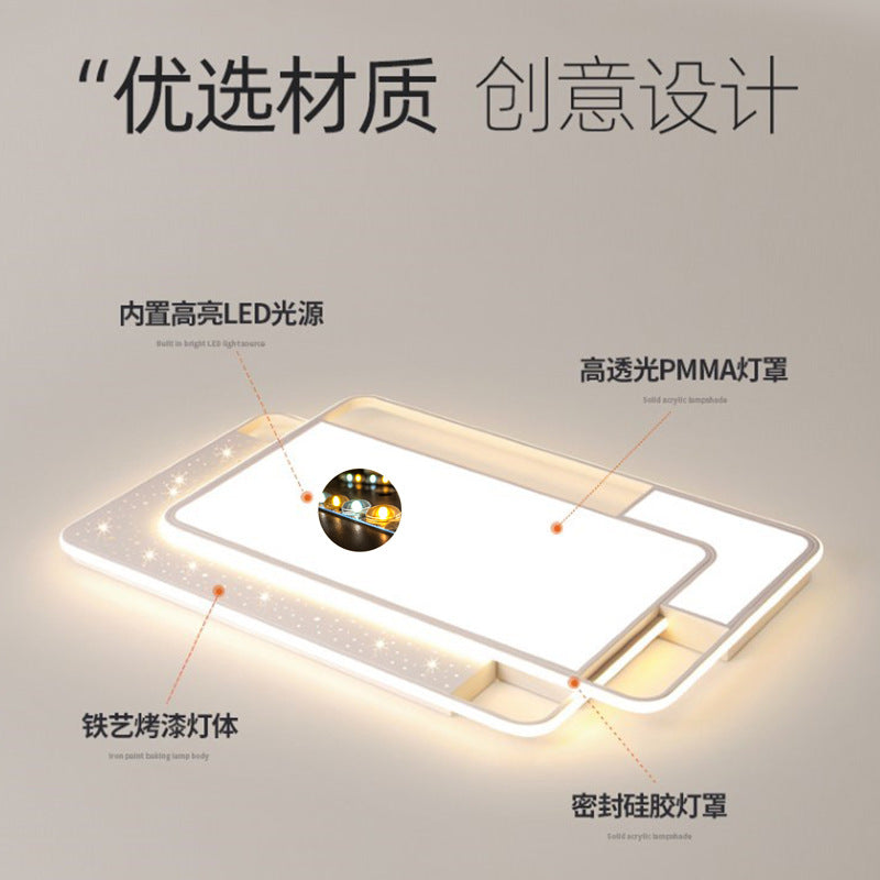 Living room main light cream wind Guangdong Zhongshan lighting factory direct sales modern simple atmosphere ceiling light whole house package