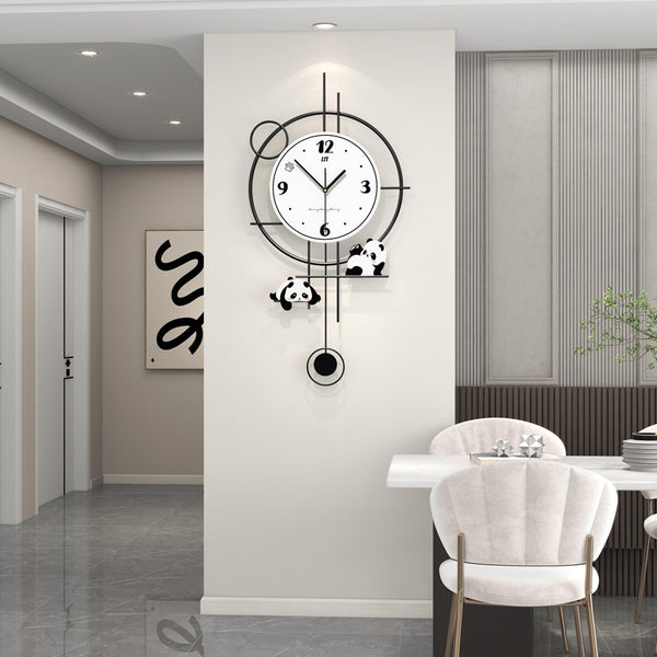 Modern simple living room wall clock Home clock Fashion high sense Creative dining table decoration Clock wall silent