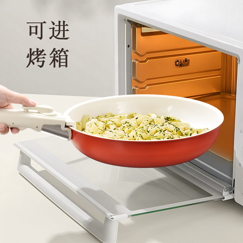 Lanya cross-border detachable kitchenware neutral frying 5-piece set wok medical stone non-stick suit pot cooking pot