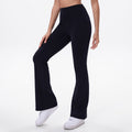 fleece-lined yoga pants women's high waist hip lift outwear sports fitness pants casual yoga wide leg pants flarepants