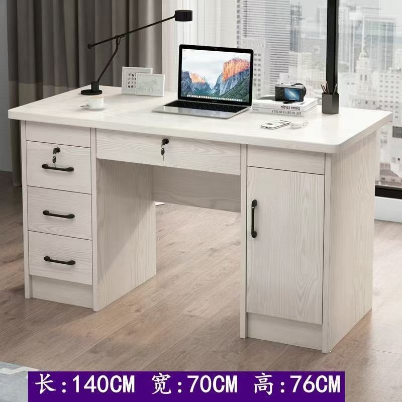 Solid wood eco-friendly desktop computer desk - office desk, small apartment home use, drawer bedroom desk, student table, writing desk