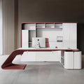 Saint li paint boss table fashion president table casual modern elegant executive table and chair combination light luxury office desk and chair