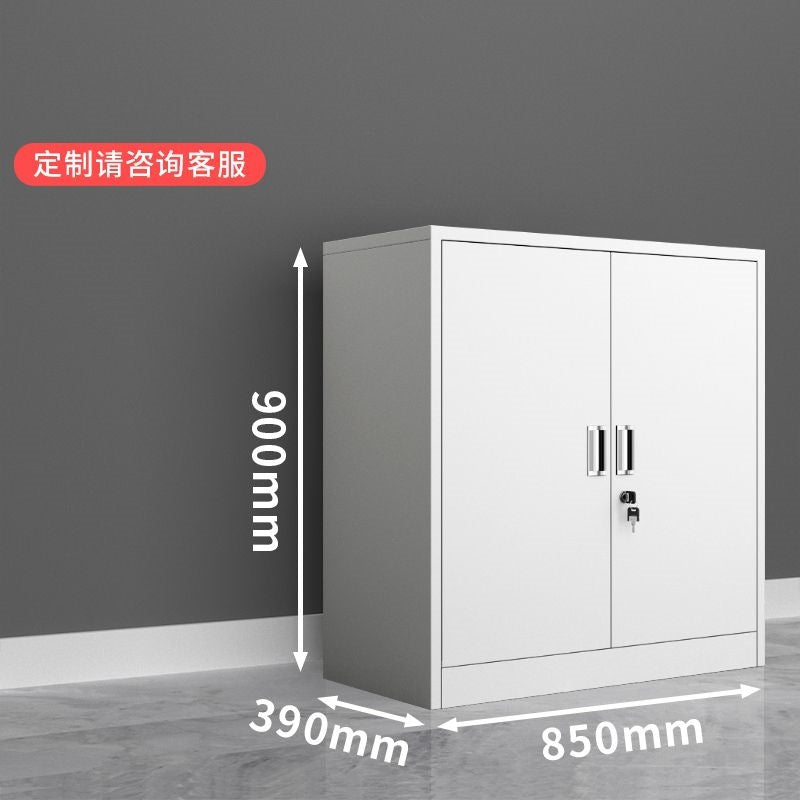 Divided lower section low cabinet steel iron cabinet office financial storage with file cabinet information cabinet for home balcony cabinet