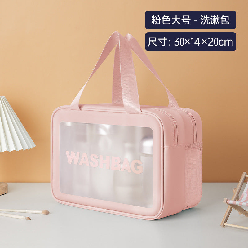 PVC cosmetic toilet bag waterproof portable large capacity swimming bag bath bag cosmetic bag fitness travel storage bag