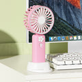 running volume mini handheld fan small portable desktop silent student usb charging stand small fan