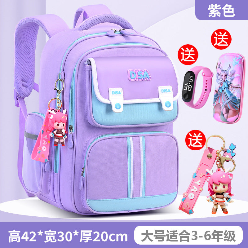 Schoolbag for boys and primary school students 2026 new arrival for grades 1, 2, 3 to 6, boys and girls, lightweight kids spine protection and burden reduction