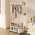 Simple clothes hanger floor-standing vertical clothes hanger movable wheeled student dormitory thickened clothes hanger dopamine coat rack