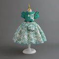 wholesale of ready-to-ship children's formal dresses, chiffon princess dresses with matching bags, girls' dresses