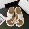 new arrival toe sandals and slippers for women summer outwear fairy style easiest for matchfashion one-line slippers thick sole beach sandals and slippers