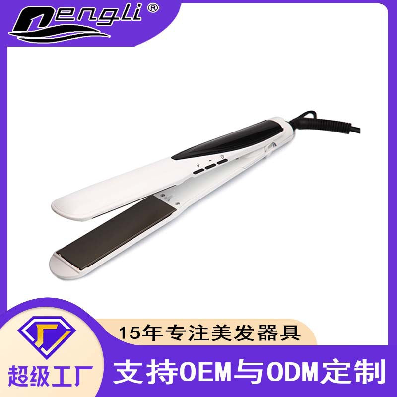 exclusive supply of roll and straight hair curling iron, lcd temperature control display, electric splint, hair straightener, hair straightener