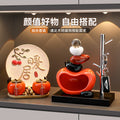Good luck and turn the key storage ornaments for the entrance hall, high-end creative living room home decoration, housewarming gift