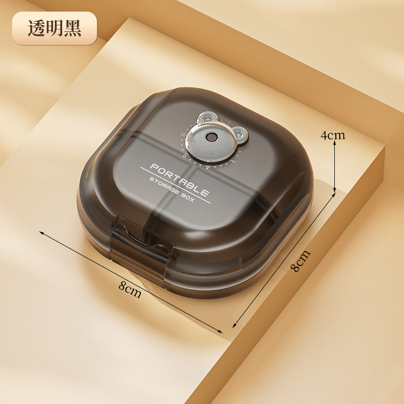 Medicine box sub-packing box portable seven days a week tablet sealed box moisture-proof medicine storage box mini medicine box