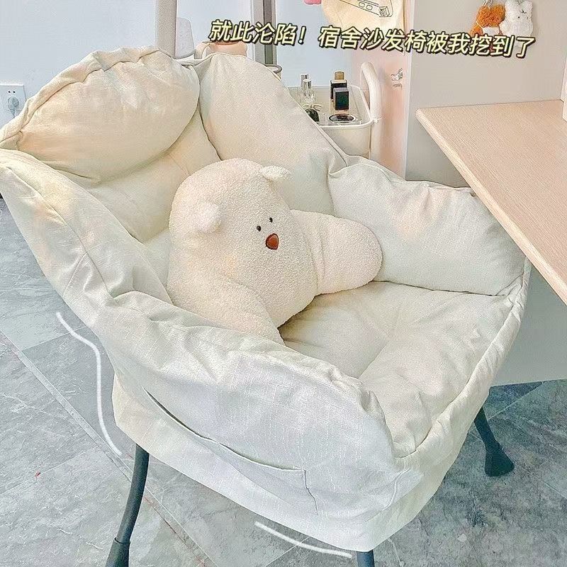 Ornament lazy sofa single sofa chair college student dormitory chair computer chair balcony plaid bedroom sofa chair