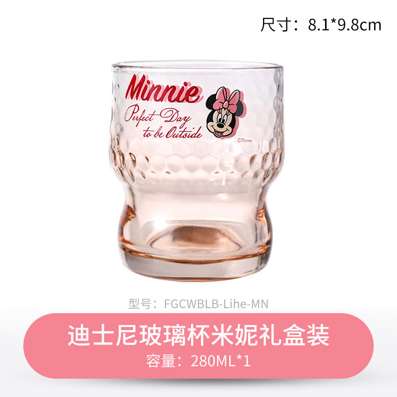 Glass gift box beverage cup hammer pattern retro drinking cup drinking cup high value juice cup fashionable transparent cup