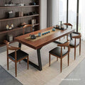 New chinoiserie tea table all-in-one complete set with chair casual coffee table for home living room tea table iron leg board table tea table