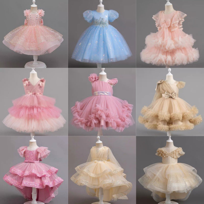 Girls'  summer new dress birthday princess dress