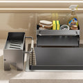 Kitchen rack, rag rack, storage drain rack, faucet, sink supplies, pool, dishwashing sponge, steel ball rack