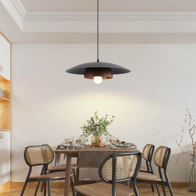 Medieval style walnut pattern chandelier modern simple living room dining room bedroom decorative lighting industrial style personalized lighting