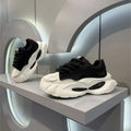 Men's shoes 2025 spring new thick soleeasiest for matchniche stylefashioncasual youth sports heightening dad shoes men