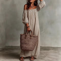 cross-border european and american women's clothing: summer dresses for women - fashionable, casual, loose-fit striped vacation dresses