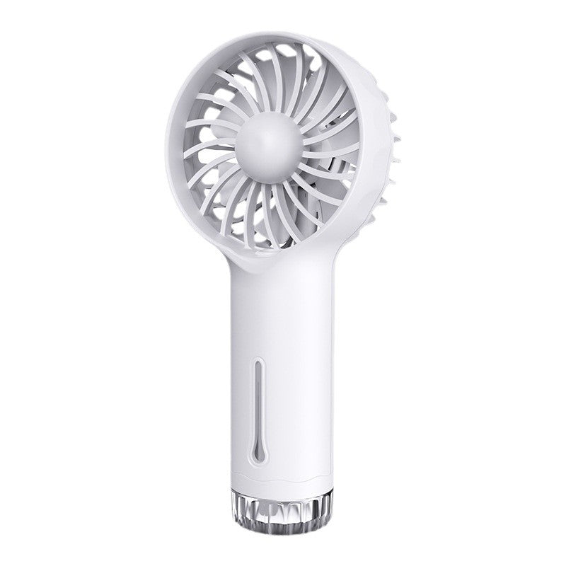 new arrival: outdoor handheld spray fan - multifunctional portable rechargeable humidifying mini fan gift
