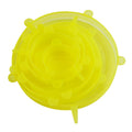 6-piece set of silicone fresh-keeping lids, smiley face style, food-grade plastic wrap, high temperature resistant, elastic stretch, sealed transparent bowl lids