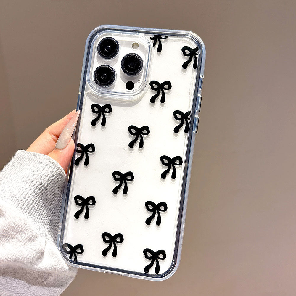 Bold full-screen bow colorful two-in-one suitable for iphone 17 mobile phone case apple 16 mobile phone protective cover 15