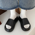 Women's height increasing slippers - new spring/summer collection - indoor home wear, everyday comfort, slip-on, non-slip, thick sole eva sandals