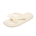 Student outwear fairy style bows flip flops non-slip women's summer non-slip beach vacation beach flip flops women