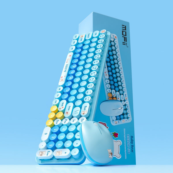 Mofii Ferris hand wireless keyboard mouse set girls desktop computer notebook morning office universal