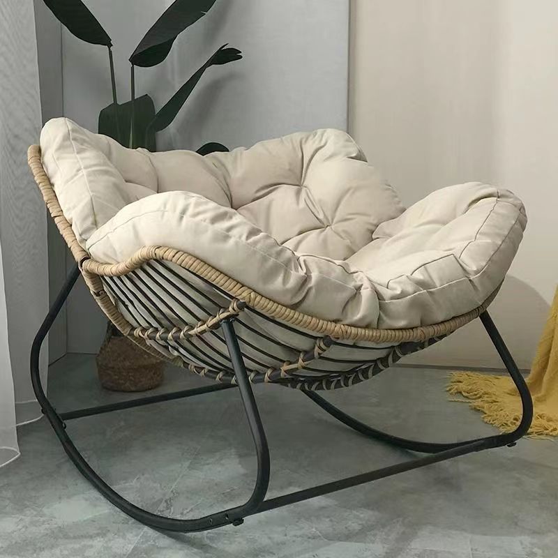 Rocking chair rocking chair recliner balcony casual chair reclining and sleeping nest chair lazy sofa chair for home