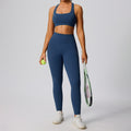 Amazon women's two-piece activewear set: high-waisted, butt-lifting, compression workout outfit - quick-dry, breathable yoga set