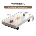 Accessible luxury italian normcore square slate coffee table table casual modern large and small home living room designer tea table