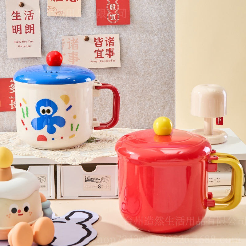 Food grade 304 stainless steel self-heating bowl dormitory student meals self-heating box heating instant noodle bento box cross-border