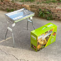 stainless steel barbecue grill outdoor camping style barbecue net for home smokeless barbecue grill portable detachable charcoal grill