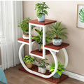 Wrought iron flower stand indoor for home balcony bay window storage living room creative succulent pothos floor-standing thickened flower stand flower pot