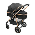 Baby stroller can sit or lie down, lightweight high-view stroller can be reversed for 0-3 years old baby summer stroller umbrella stroller
